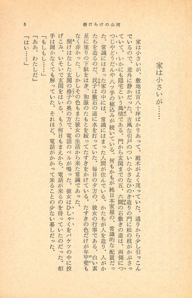 『傷だらけの山河』 2