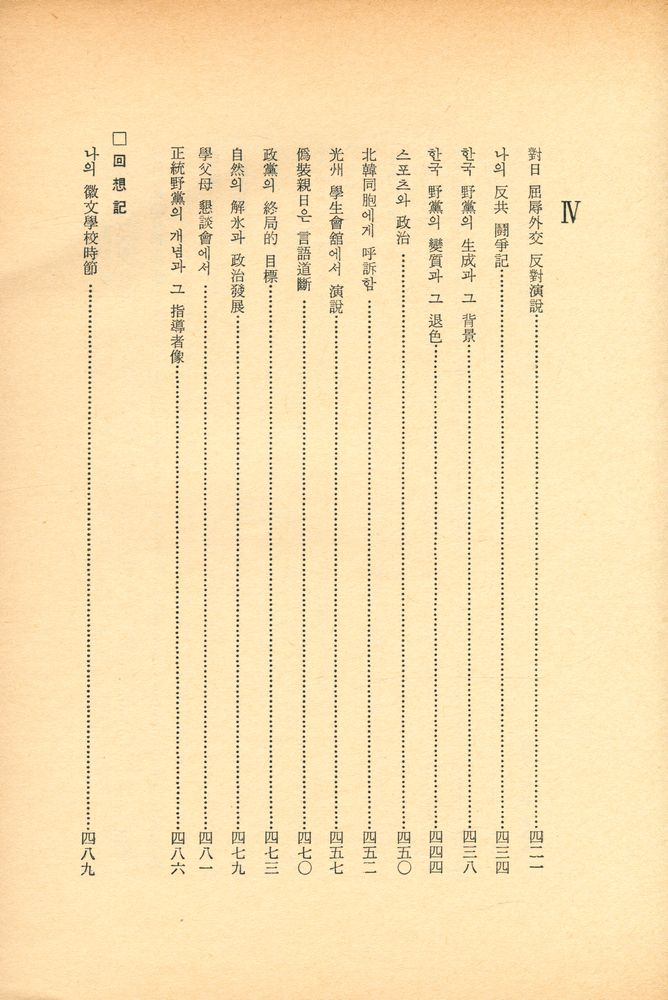 『回想半世紀 : 李相敦 政治評論集(회상반세기 : 이상돈 정치평론집)』 6