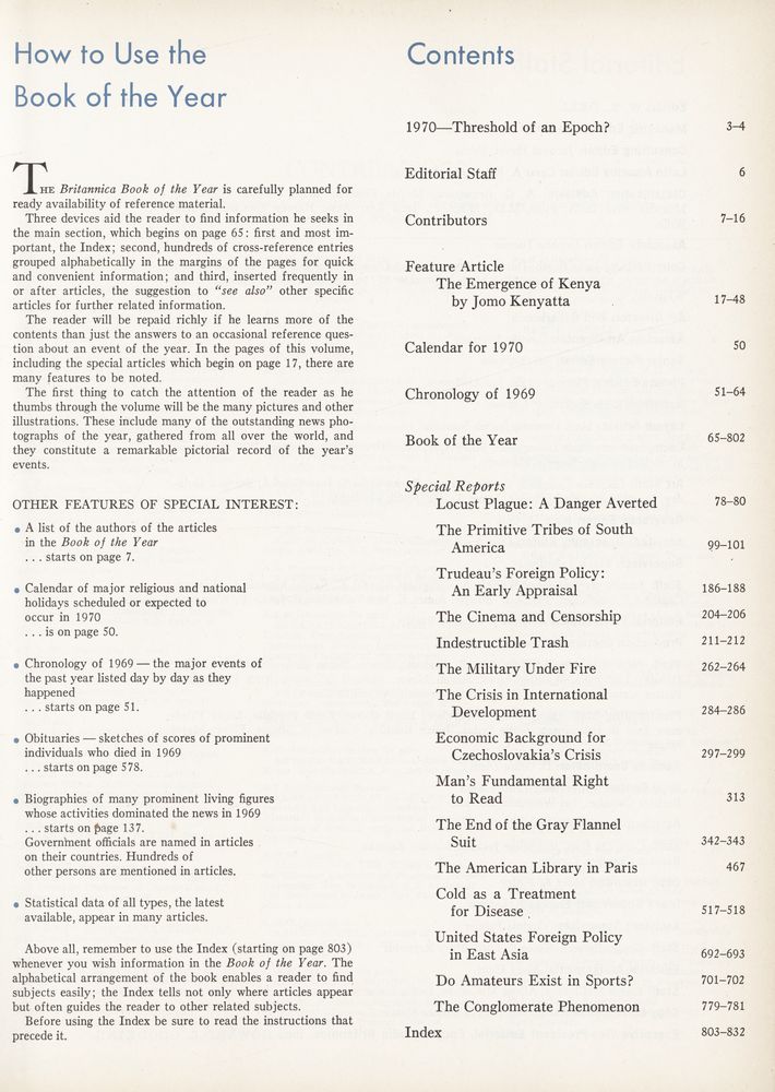 『BRITANNICA Book of the Year 1970』 2