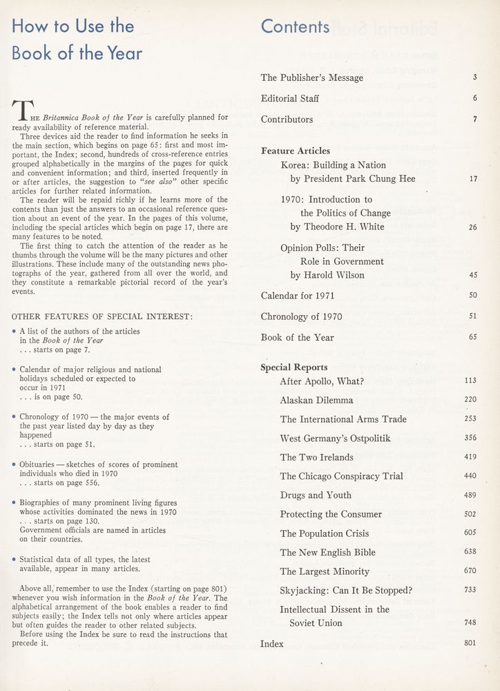『BRITANNICA Book of the Year 1971』 2