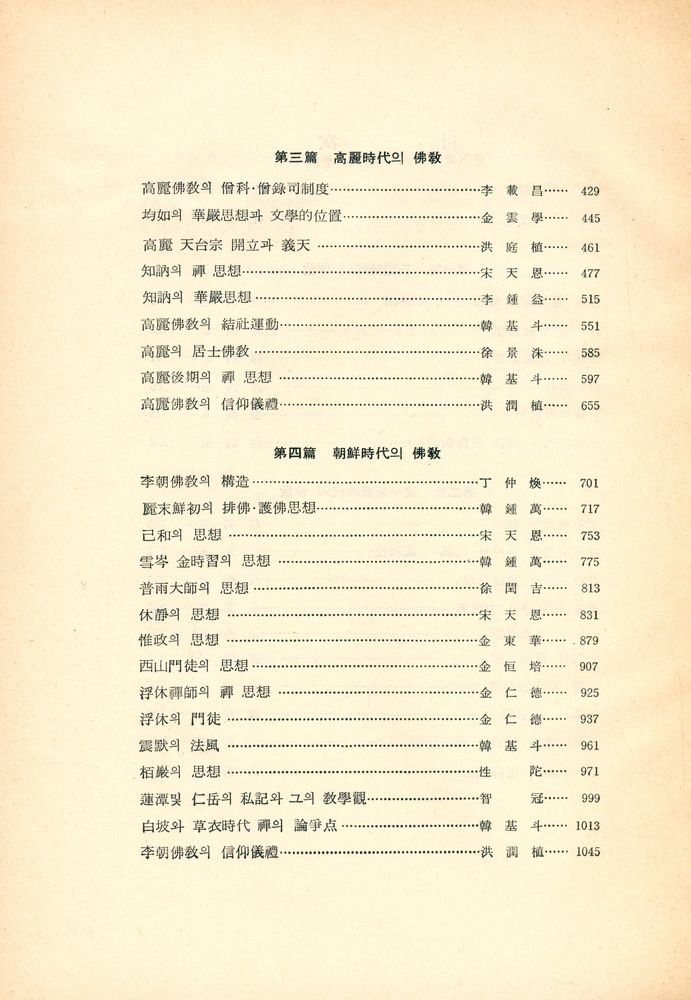 『崇山朴吉眞博士華甲記念 韓國佛敎思想史(숭산박길진박사환갑기념 한국불교사상사)』 3