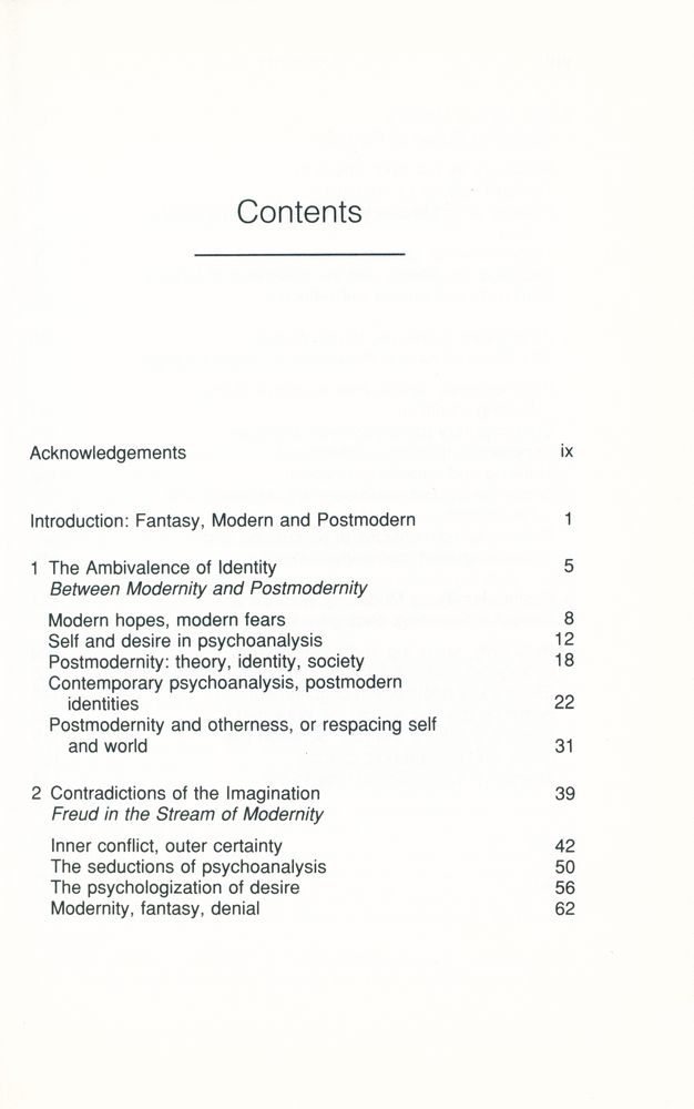 『Subject to Ourselves : Social Theory, Psychoanalysis and Postmodernity』 2