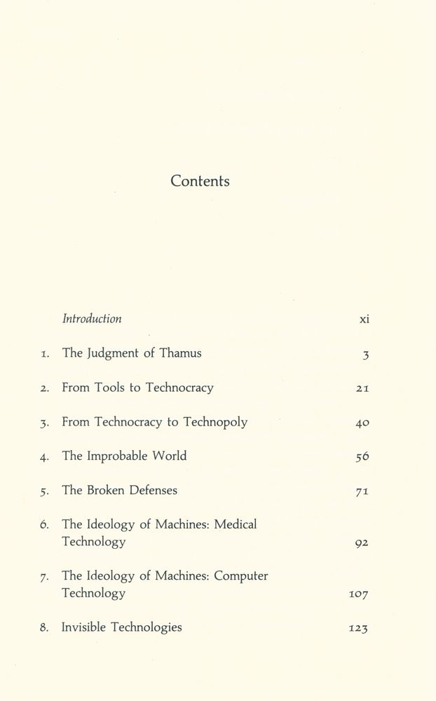 『Technopoly : The Surrender of Culture to Technology』 2