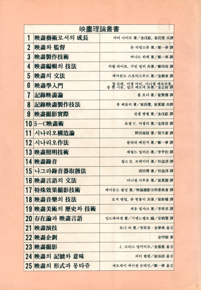 『映畵理論叢書 제27집 - 映畵批評(영화이론총서 제27집 - 영화비평)』 3