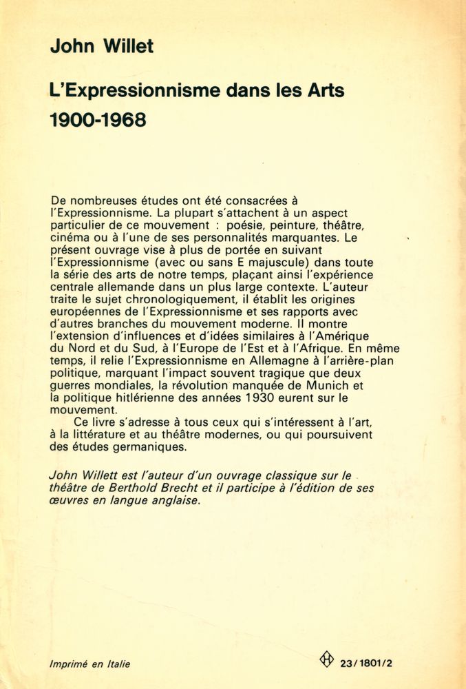 『L'Expressionnisme dans les Arts 1900 - 1968』 3