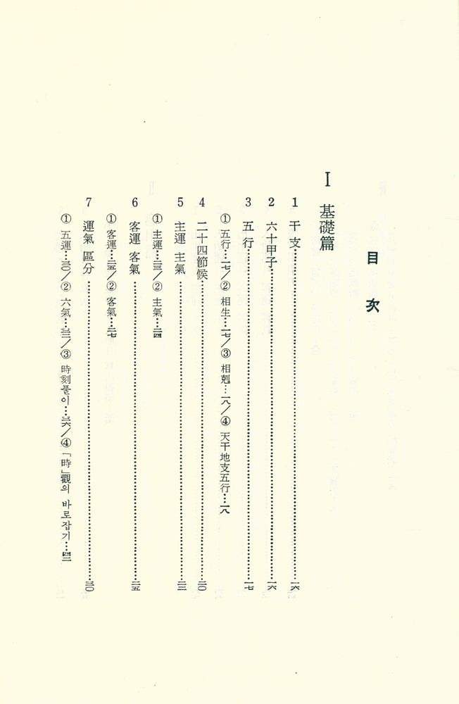 『五運六氣學 : 理論과 實際(오운육기학 : 이론과 실제)』 2