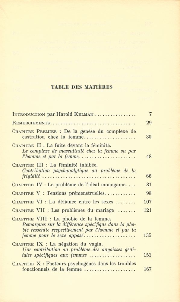 『LA PSYCHOLOGIE DE LA FEMME』 2