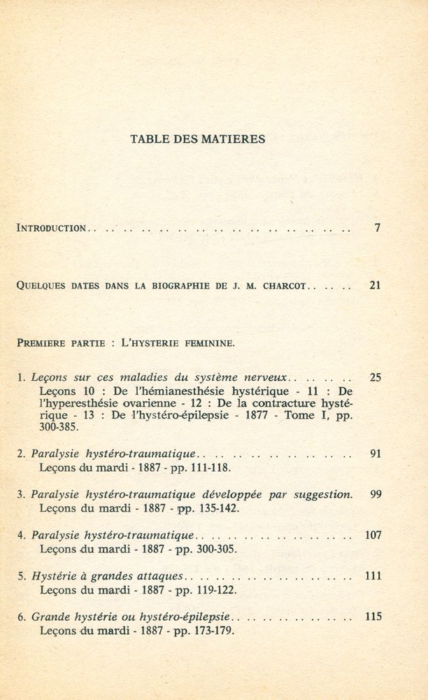 『L'hystérie : Textes choisis et présentés par E. Trillat.』 2