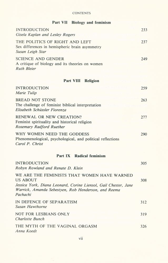『A Reader in Feminist Knowledge』 4