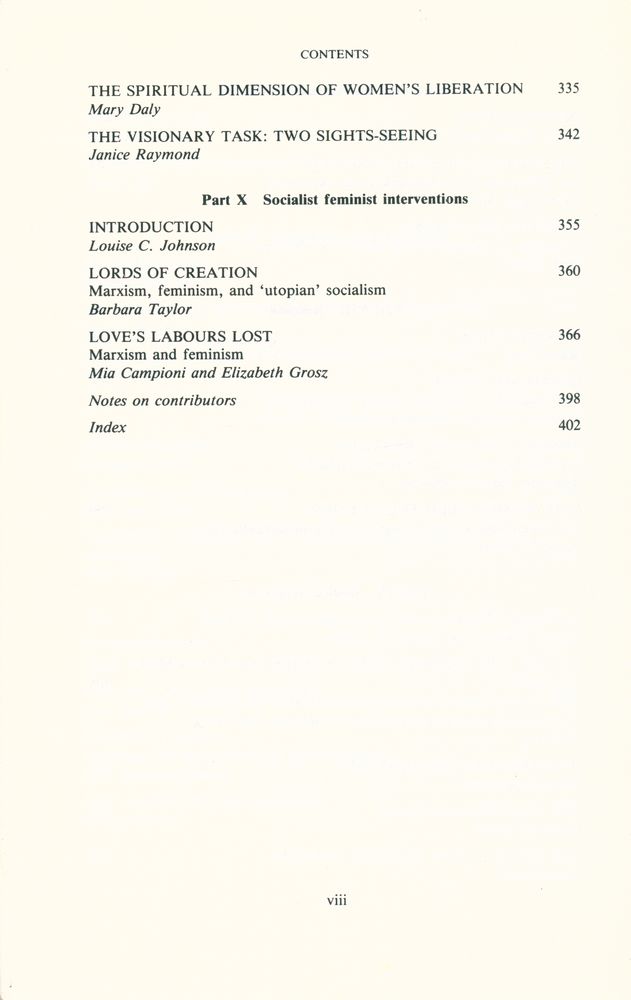『A Reader in Feminist Knowledge』 5