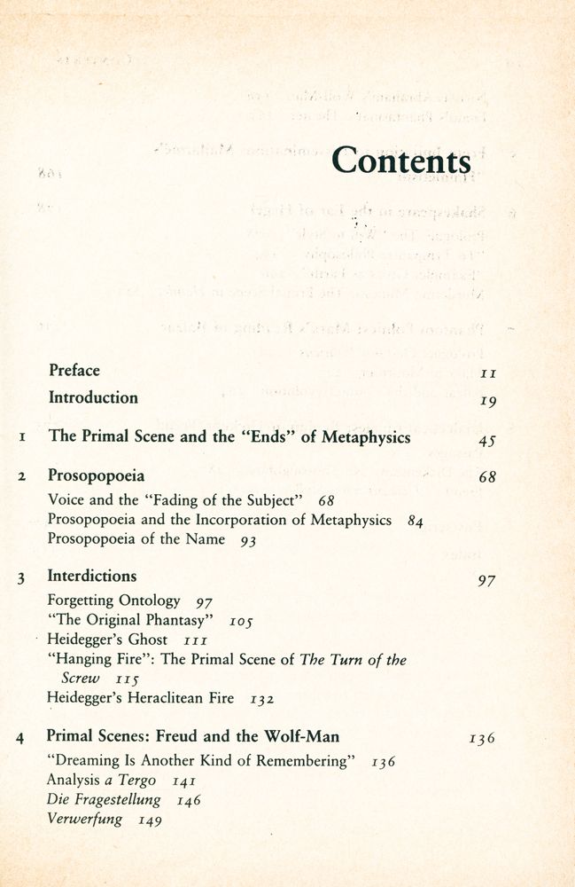 『PRIMAL SCENES : Literature, Philosophy, Psychoanalysis』 2