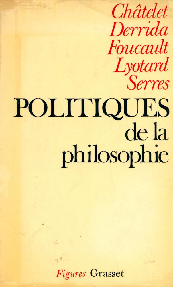 『POLITIQUES de la philosophie』 1