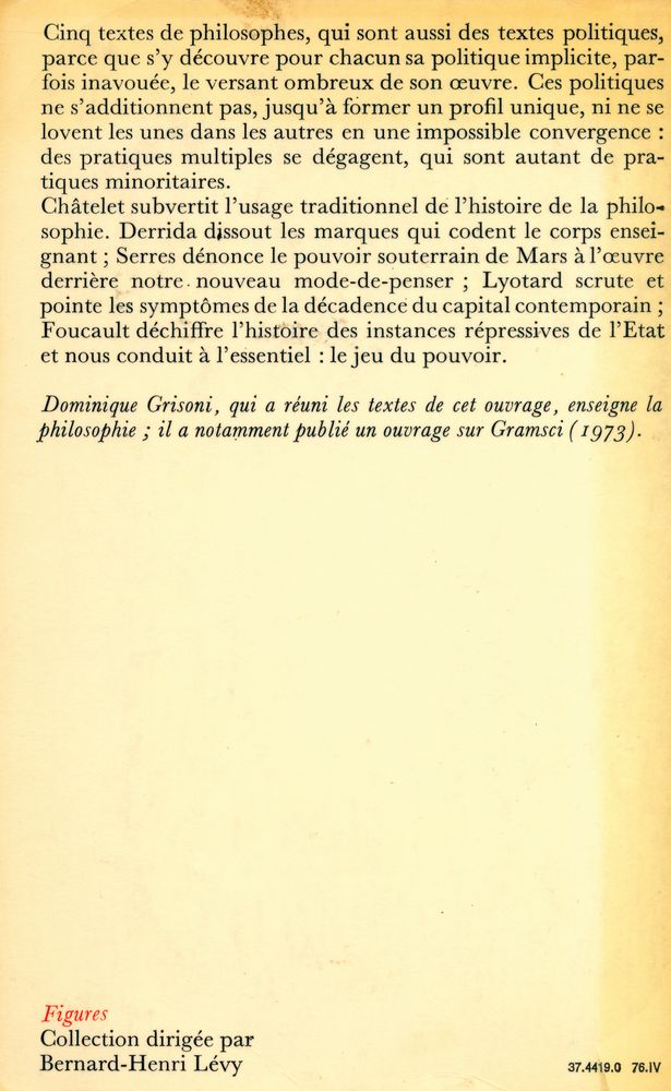 『POLITIQUES de la philosophie』 3