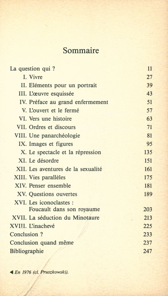 『MICHEL FOUCAULT : Qui suis - je?』 2