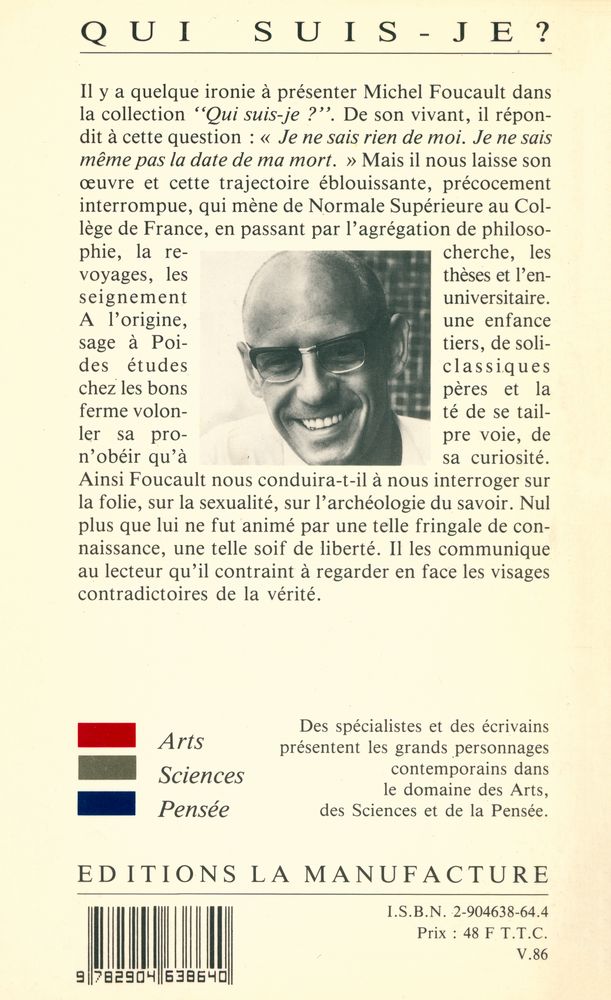 『MICHEL FOUCAULT : Qui suis - je?』 3