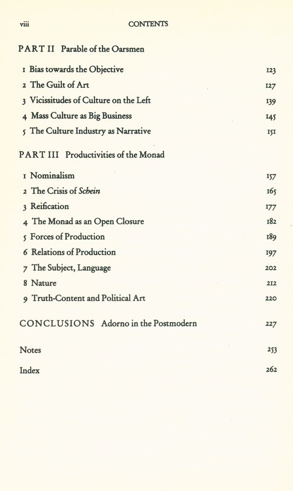 『Late Marxism : Adorno or the Persistence of the Dialectic』 3