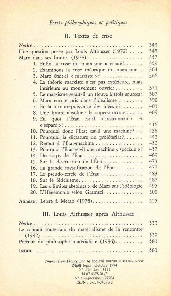 『Écrits philosophiques et politiques : Tome 1』 3