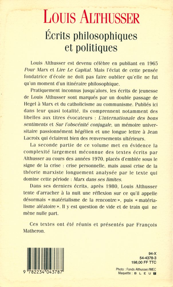 『Écrits philosophiques et politiques : Tome 1』 4