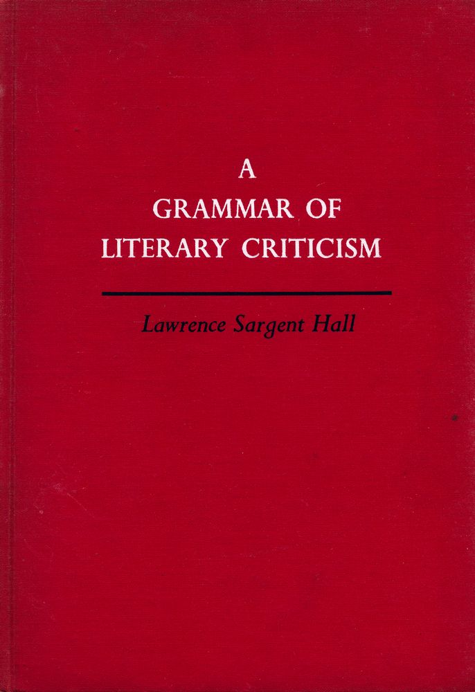 『A GRAMMAR OF LITERARY CRITICISM』 1