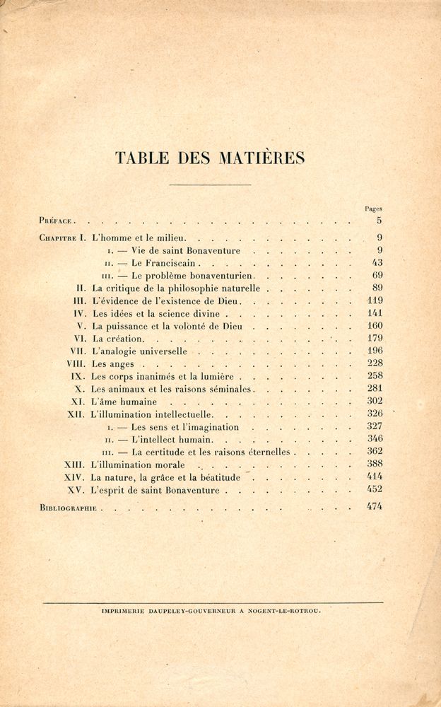 『LA PHILOSOPHIE DE SAINT BONAVENTURE』 2