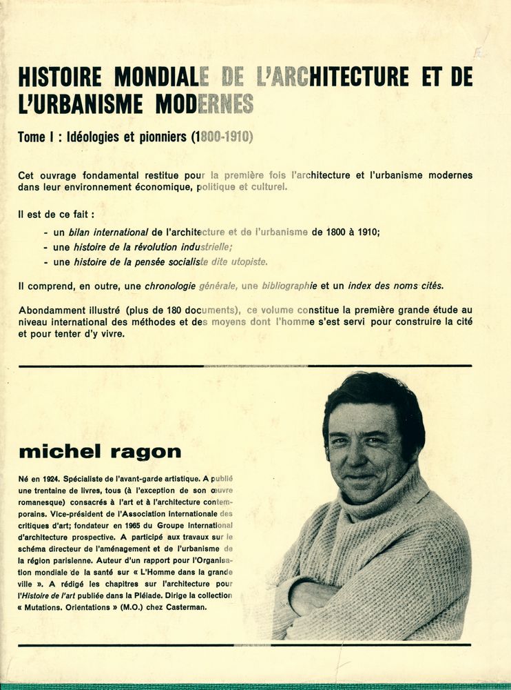 『HISTOIRE MONDIALE DE L'ARCHITECTURE ET DE L'URBANISME MODERNES : TOME 1 Idéologies et pionniers 1800 - 1910』 4
