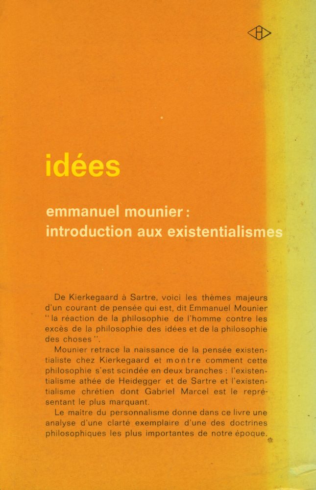 『Introduction aux existentialismes』 3