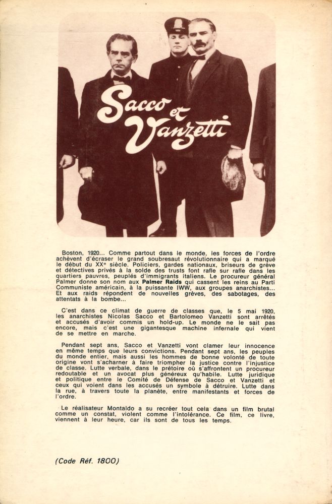 『SACCO ET VANZETTI』 3