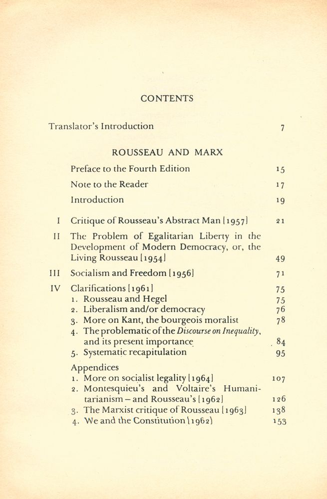 『ROUSSEAU AND MARX』 2