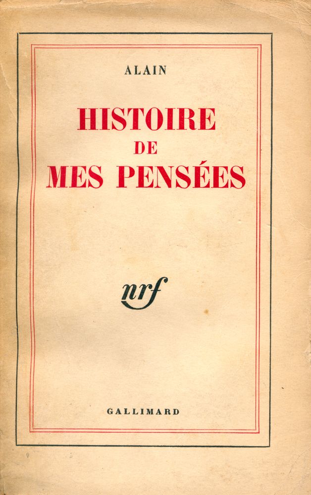 『HISTOIRE DE MES PENSÉES』 1