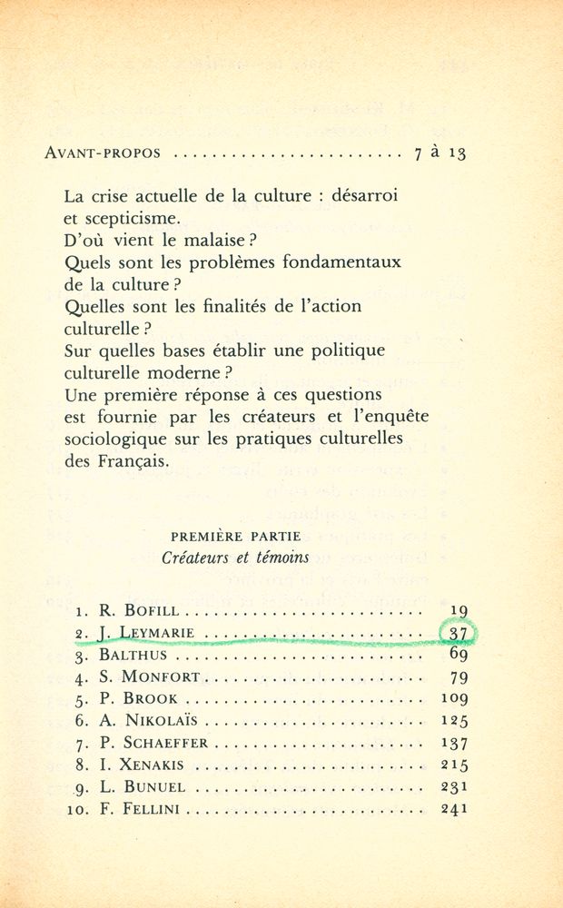 『LE FAIT CULTUREL : Les créateurs, l'industrie culturelle, la culture pour quoi faire et pour qui』 2