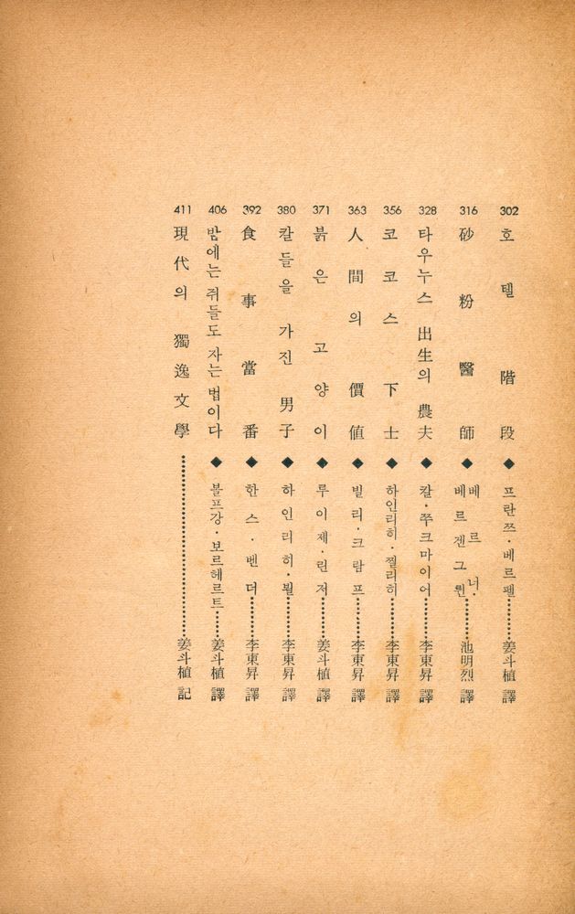 『世界短篇文學全集 4 - 獨逸篇(세계단편문학전집 4 - 독일편)』 3