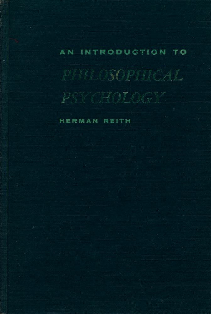 『AN INTRODUCTION TO PHILOSOPHICAL PSYCHOLOGY』 1
