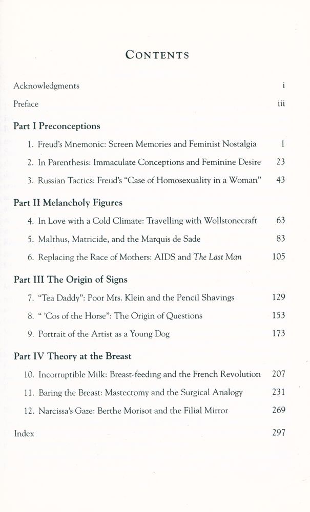 『First Things : The Maternal Imaginary in Literature, Art, and Psychoanalysis』 2