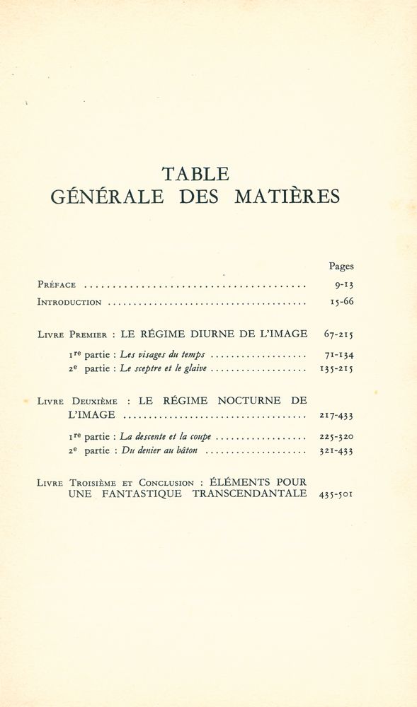 『LES STRUCTURES ANTHROPOLOGIQUES DE L'IMAGINAIRE : Introduction à l'archétypologie générale』 2