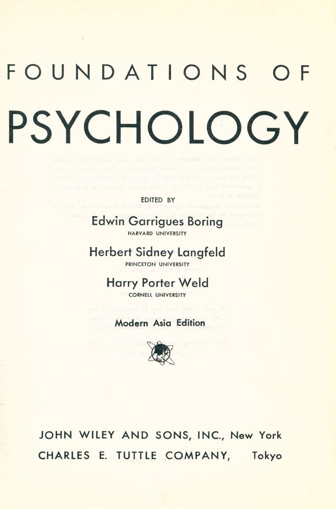 『FOUNDATIONS OF PSYCHOLOGY』 2