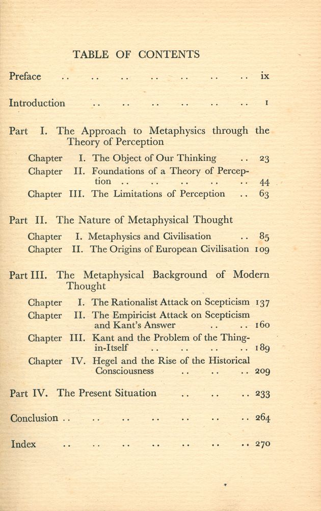 『THE APPROACH TO METAPHYSICS』 2