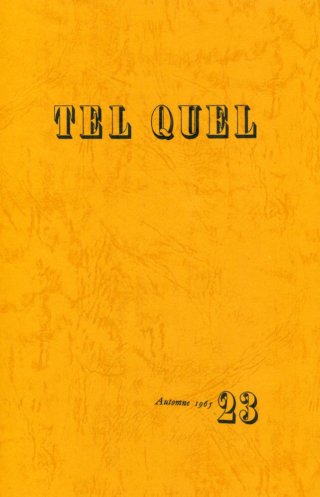 『TEL QUEL : 1965 21~23, 1966 24~26』 6