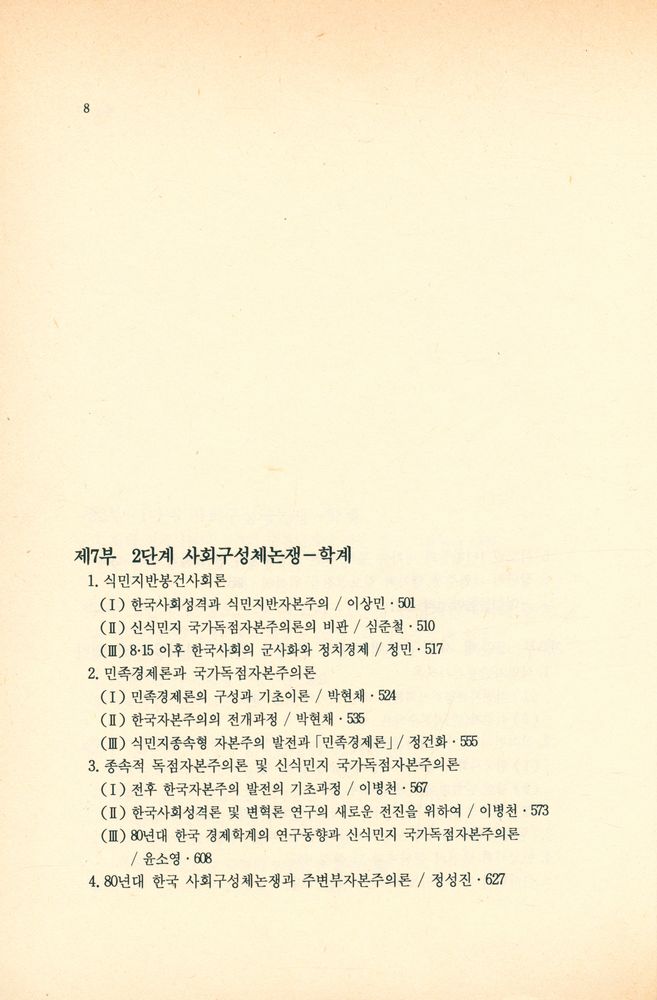 『죽산신서 4 - 한국사회 구성체논쟁(Ⅰ) : 80년대 한국사회 변동과 사회구성체논쟁의 전개』 5