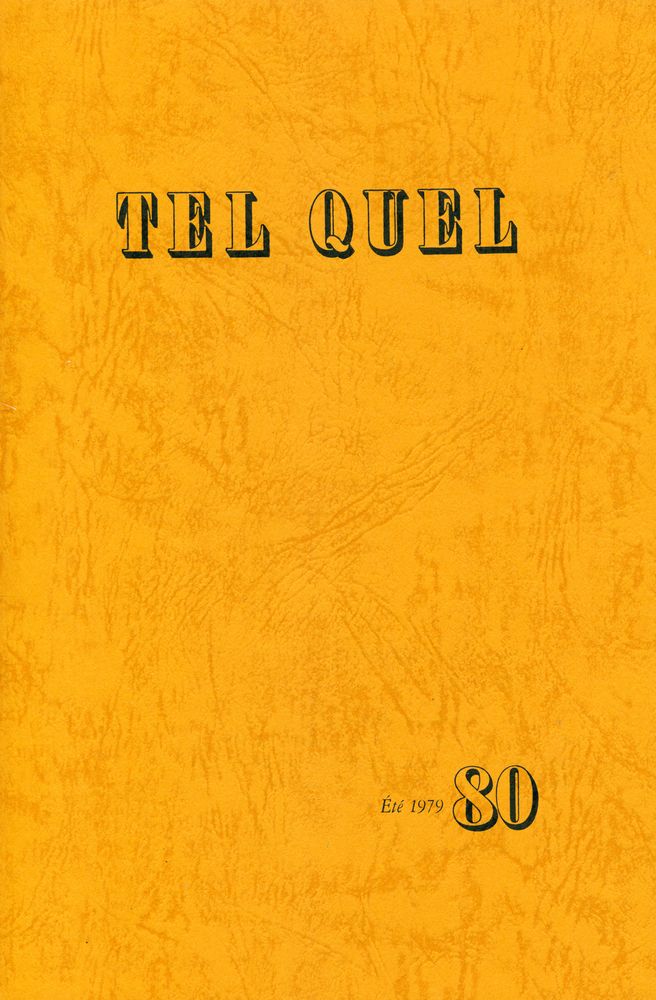 『TEL QUEL : 1979 79~82』 4