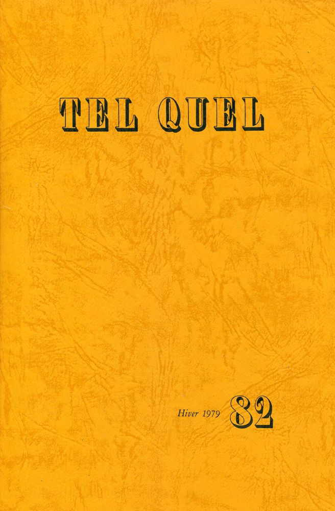 『TEL QUEL : 1979 79~82』 8