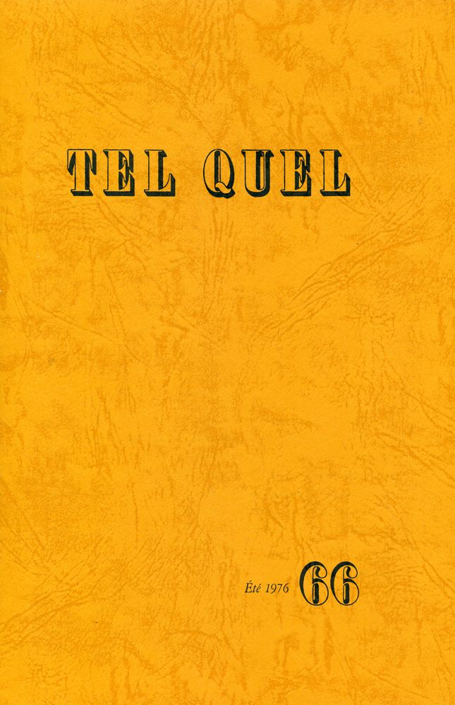 『TEL QUEL : 1976 65~68』 4