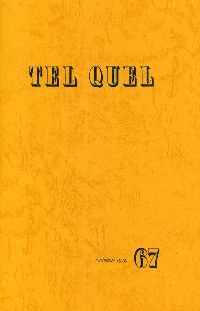 『TEL QUEL : 1976 65~68』 6