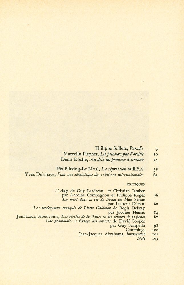 『TEL QUEL : 1976 65~68』 7