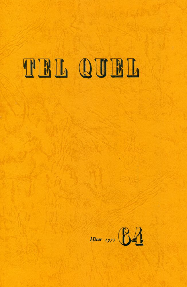 『TEL QUEL : 1975 61~64』 6