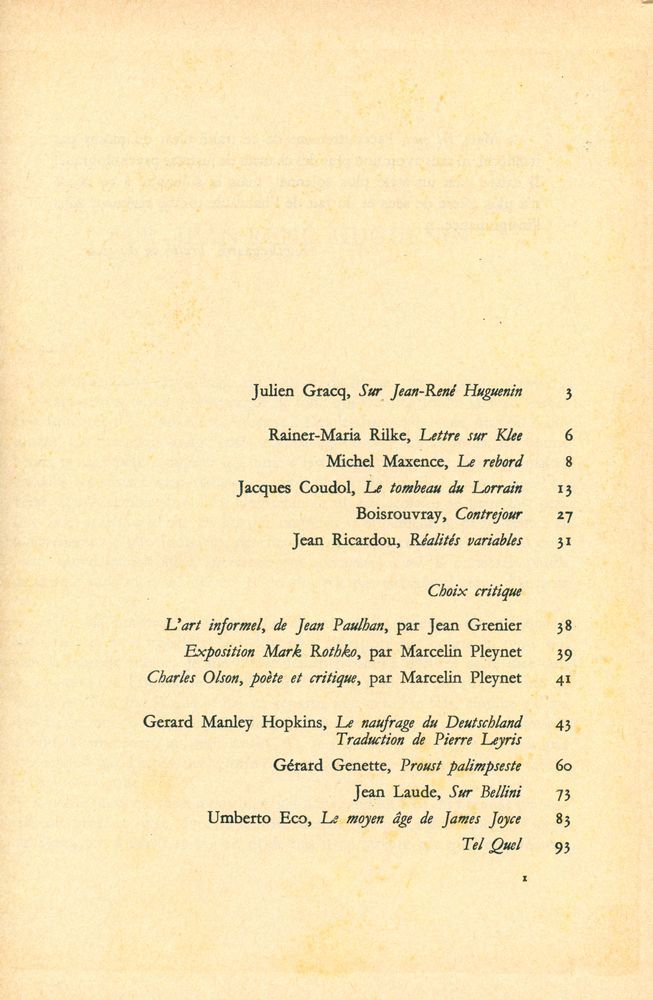 『TEL QUEL : 1963 12~15, 1964 16~19』 3