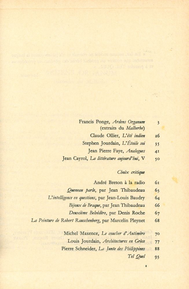 『TEL QUEL : 1963 12~15, 1964 16~19』 5