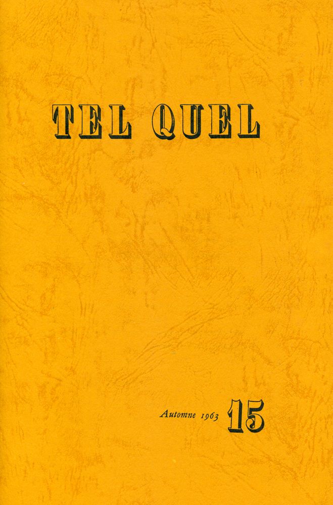 『TEL QUEL : 1963 12~15, 1964 16~19』 8