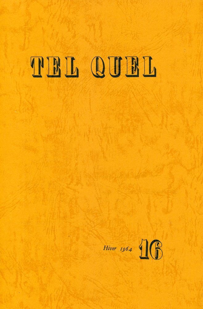 『TEL QUEL : 1963 12~15, 1964 16~19』