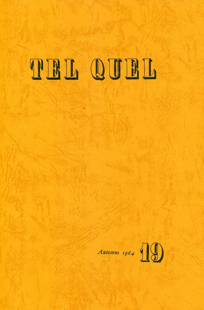 『TEL QUEL : 1963 12~15, 1964 16~19』