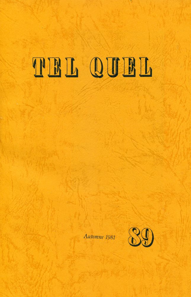 『TEL QUEL : 1981 87~90』 6